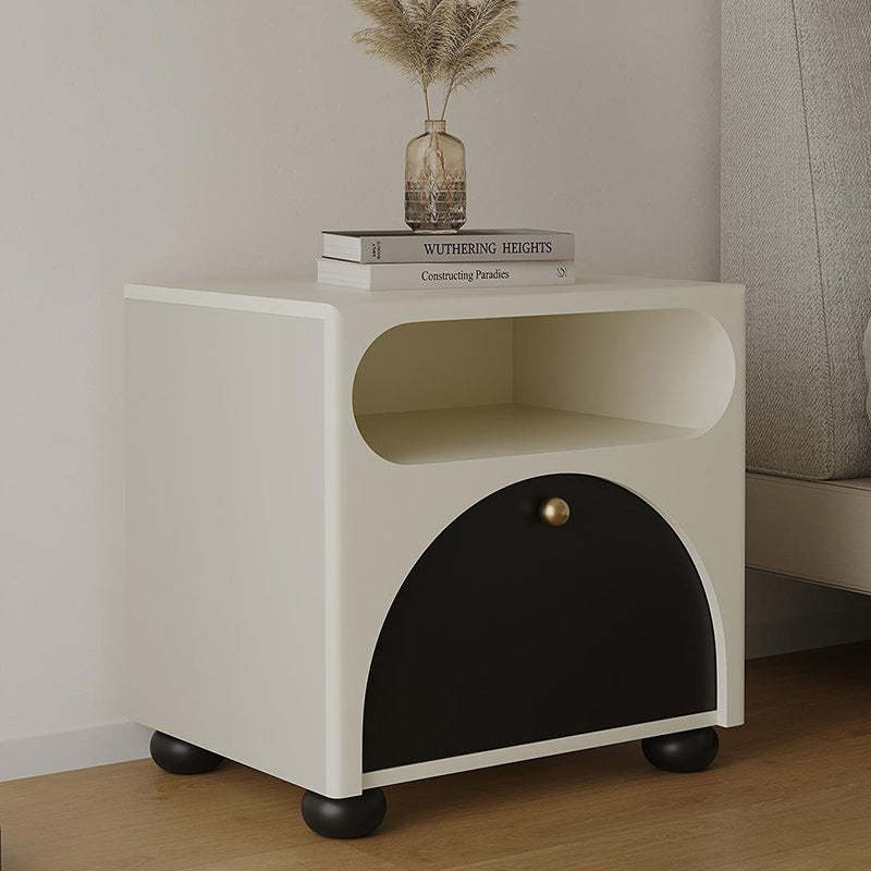 Nordic Pine Cube Dice Nightstand 1-Drawer