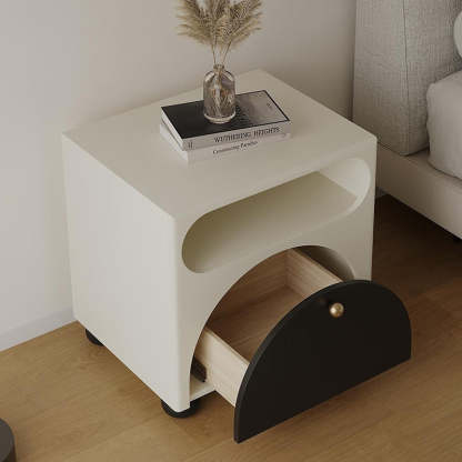 Nordic Pine Cube Dice Nightstand 1-Drawer