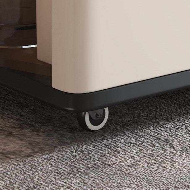 Minimalist Rubberwood 2-Tier Cart
