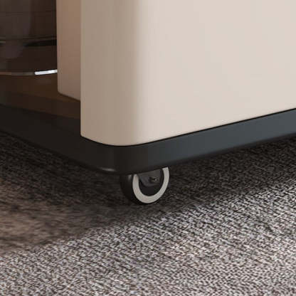 Minimalist Rubberwood 2-Tier Cart