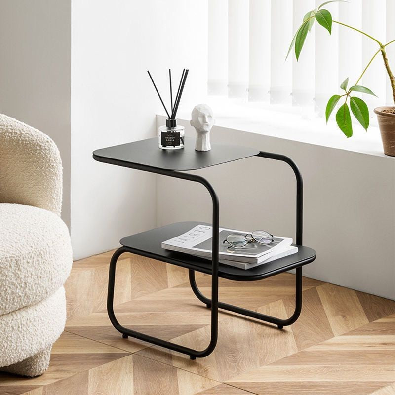 Minimalist Iron 2-Tier Side Table