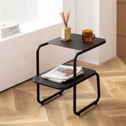 Minimalist Iron 2-Tier Side Table