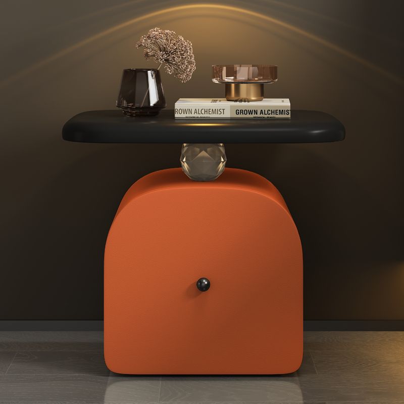 Nordic Wood Acrylic 1-Drawer Nightstand