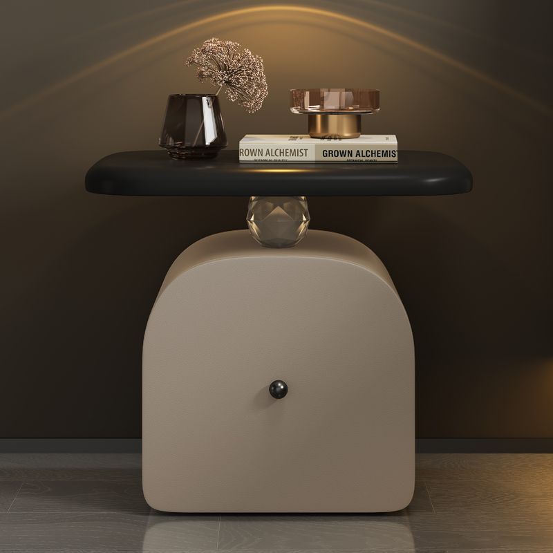Lighom nordic 1-drawer khaki nightstands