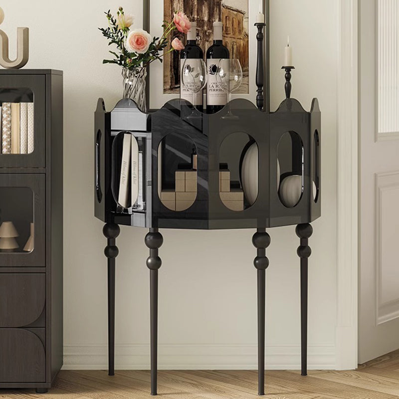 Vintage Acrylic Entryway Table — Black