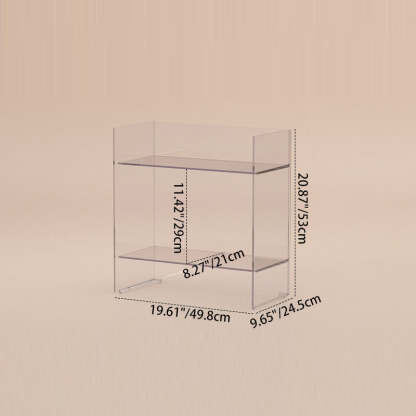Minimalist Side Table 2/3-Tier — Transparent