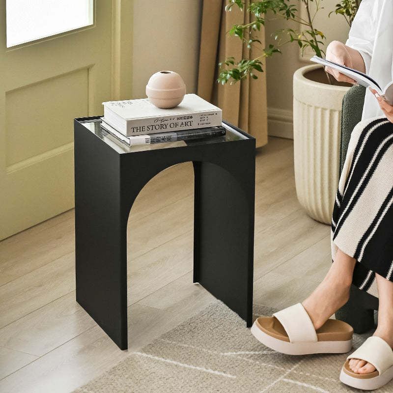 Minimalist Iron Acrylic Arch Side Table