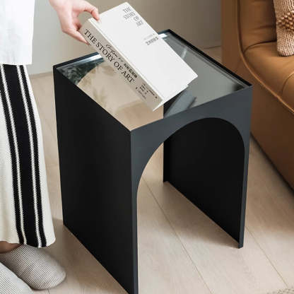 Minimalist Iron Acrylic Arch Side Table