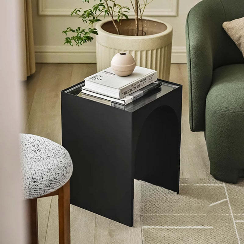 Minimalist Iron Acrylic Arch Side Table
