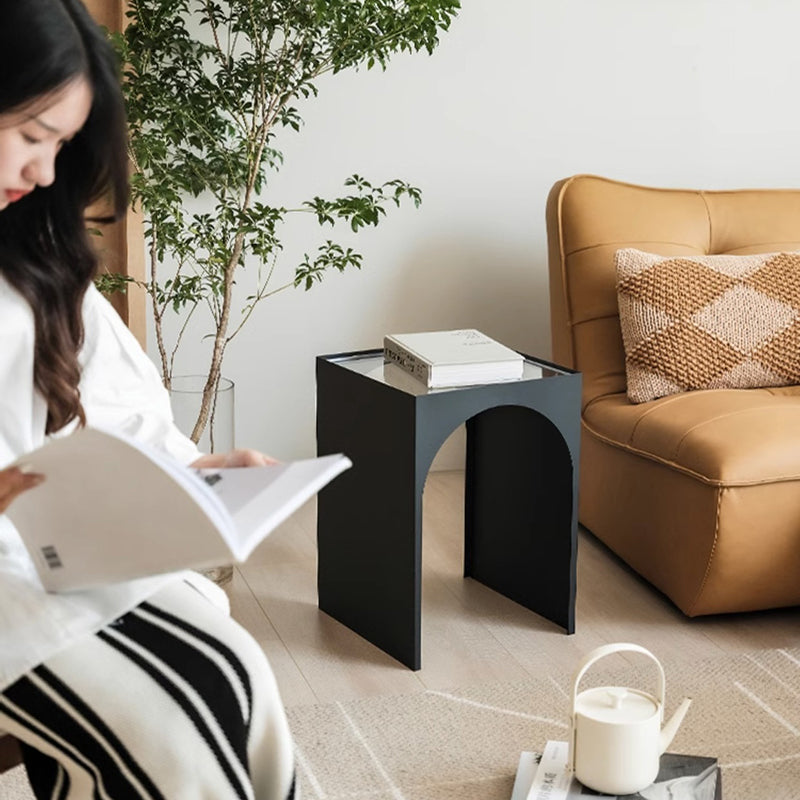 Minimalist Iron Acrylic Arch Side Table
