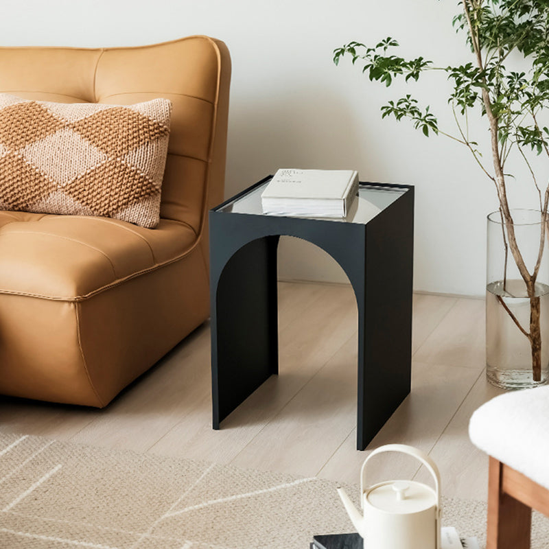 Black minimalist arch end & side tables