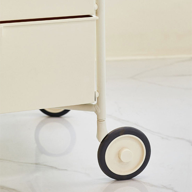 Nordic Iron 3-Drawer Movable Side Table