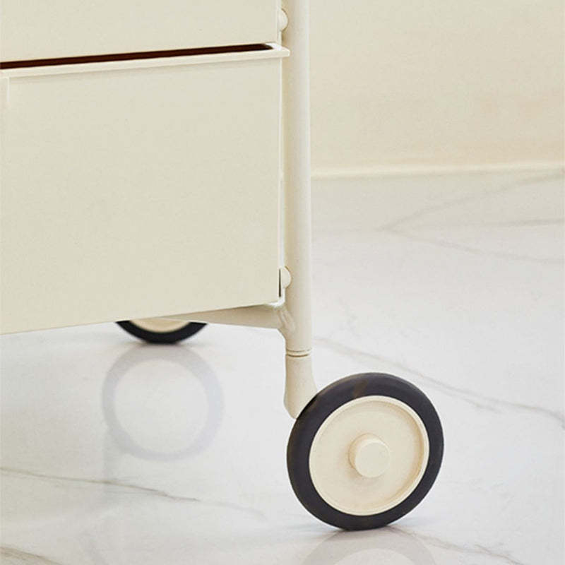 Nordic Iron 3-Drawer Movable Side Table