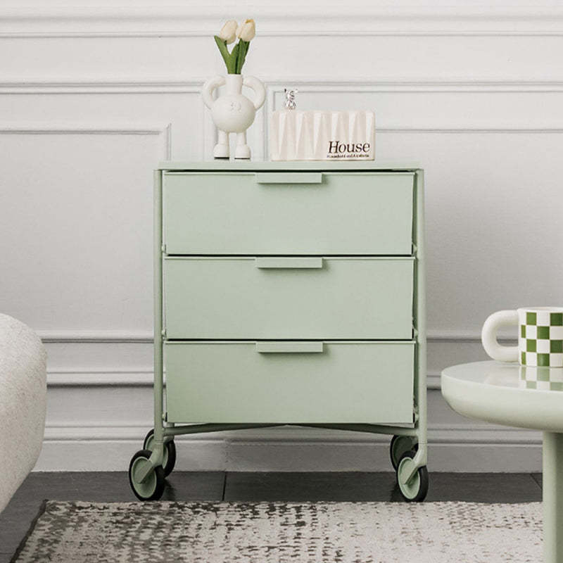 Nordic Iron 3-Drawer Movable Side Table