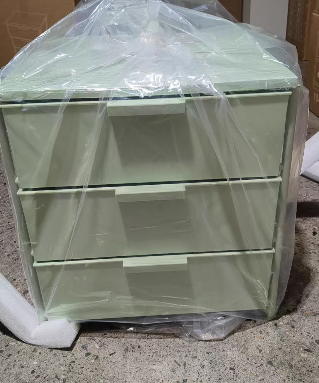 Nordic Iron 3-Drawer Movable Side Table