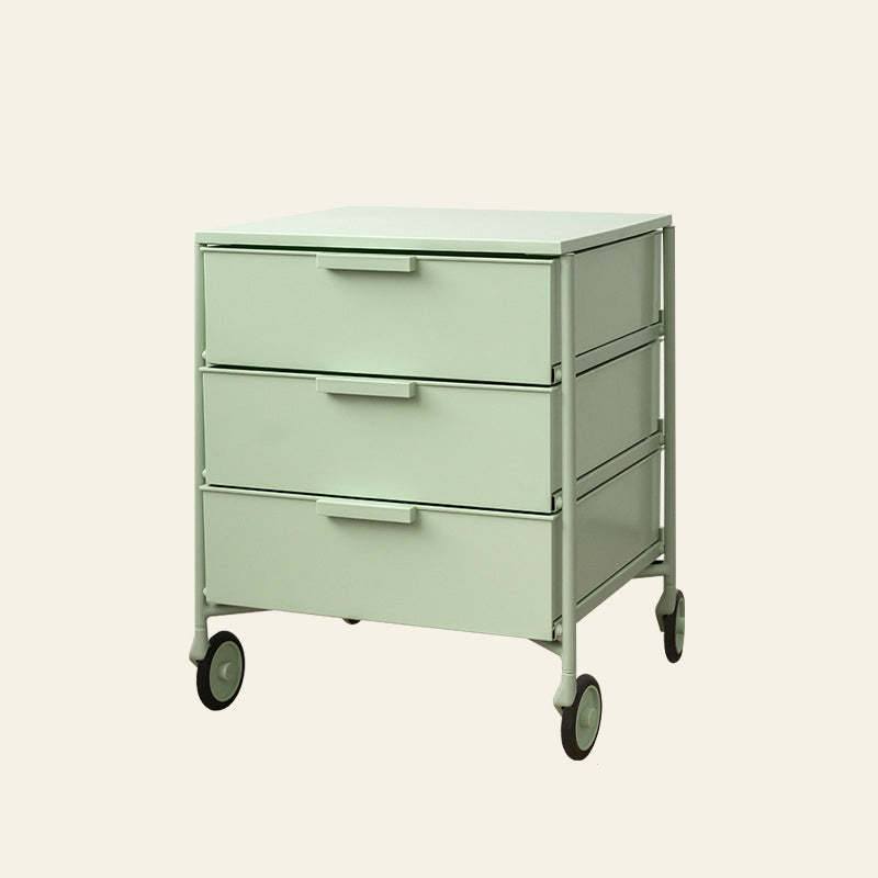 Nordic Iron 3-Drawer Movable Side Table