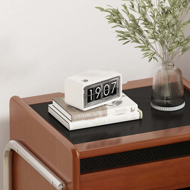 Vintage Wood 2-Drawer Nightstand