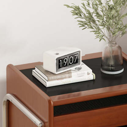 Vintage Wood 2-Drawer Nightstand