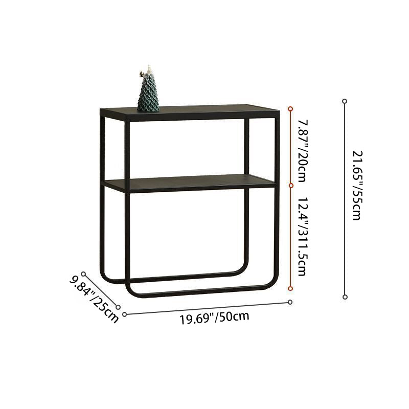 Minimalist Iron 2-Tier Side Table