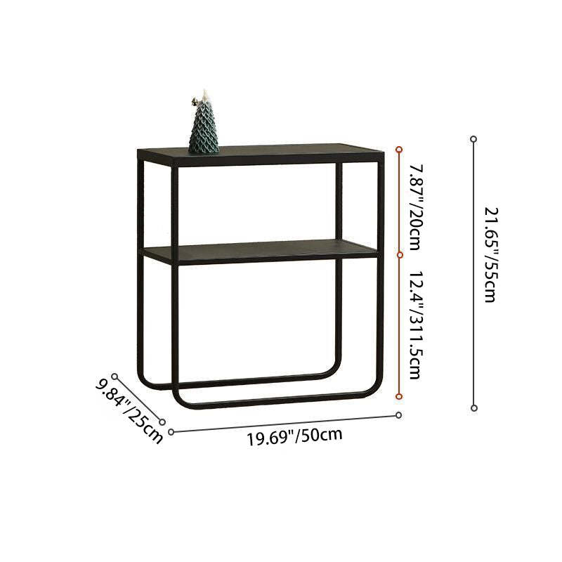 Minimalist Iron 2-Tier Side Table