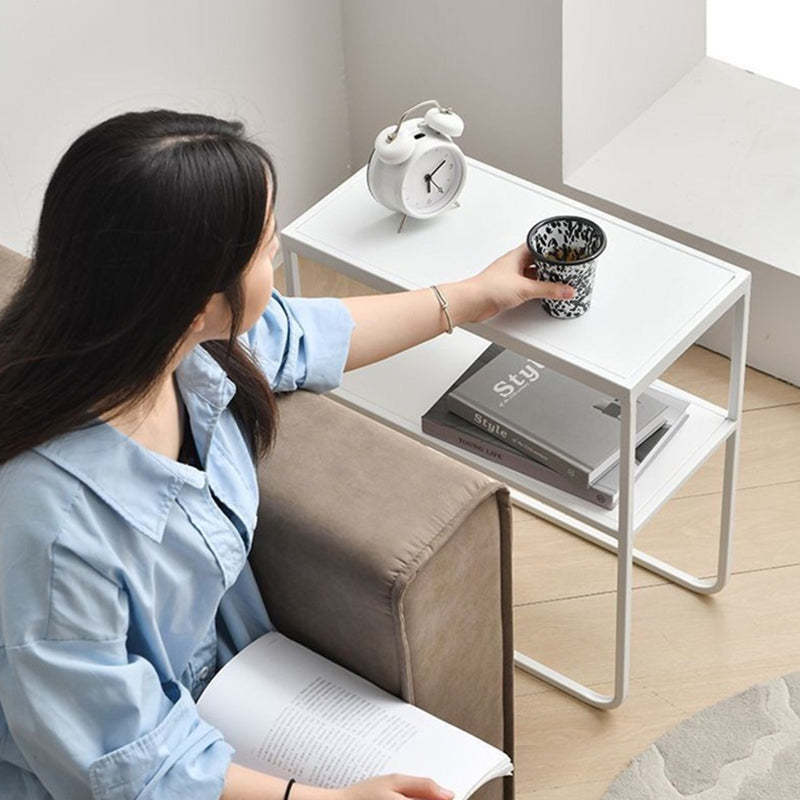 Minimalist Iron 2-Tier Side Table