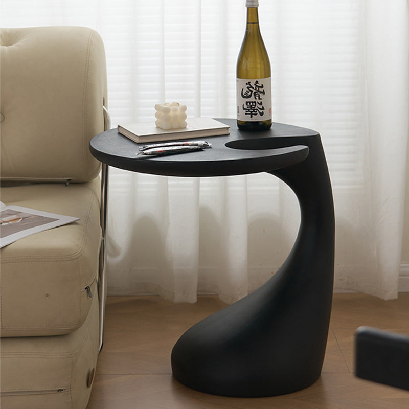 Contemporary Plastic Dolphin-Curve Side Table