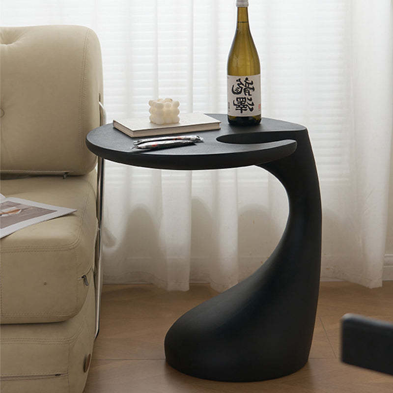 Contemporary Plastic Dolphin-Curve Side Table