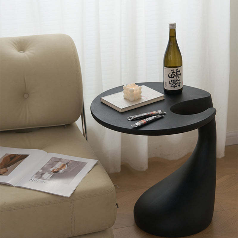 Contemporary Plastic Dolphin-Curve Side Table