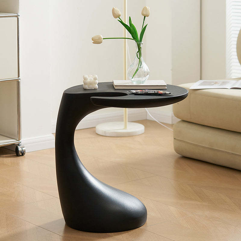 Contemporary Plastic Dolphin-Curve Side Table