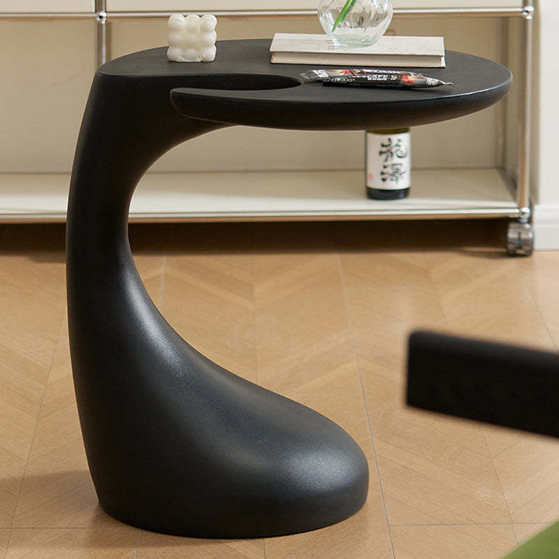 Contemporary Plastic Dolphin-Curve Side Table