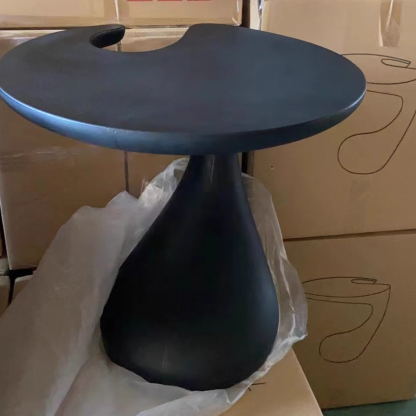 Contemporary Plastic Dolphin-Curve Side Table