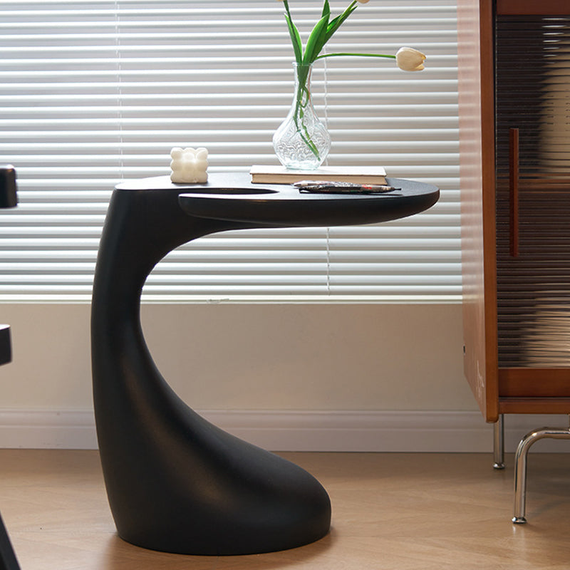 Contemporary Plastic Dolphin-Curve Side Table