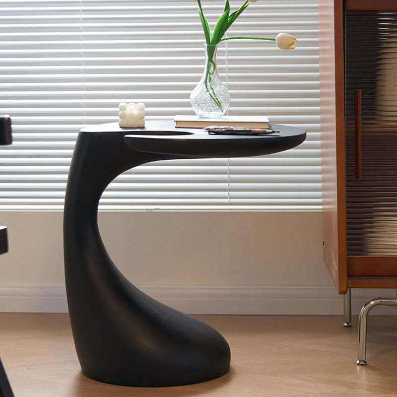 Contemporary Plastic Dolphin-Curve Side Table