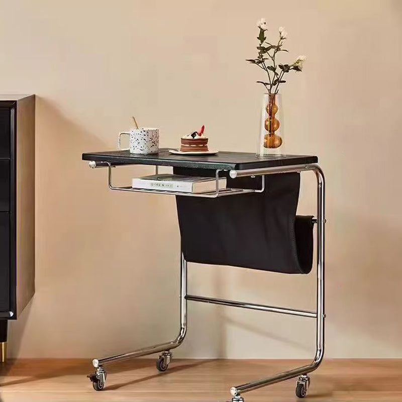 Mid-Century Plank Bedroom Nightstand