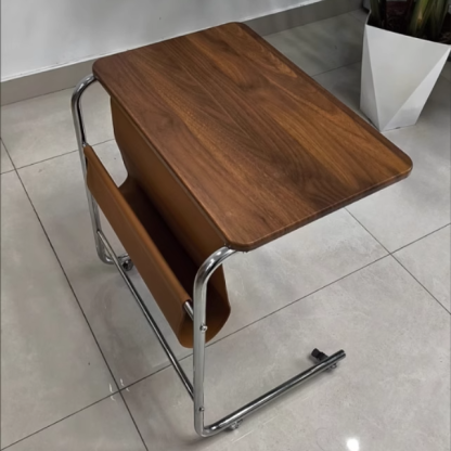 Mid-Century Plank Bedroom Nightstand