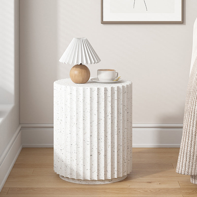 Nordic cylindrical magnesium wood nightstands