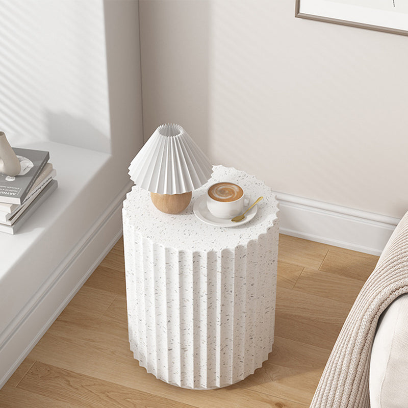 Nordic Magnesium Oxide Cylindrical Side Table
