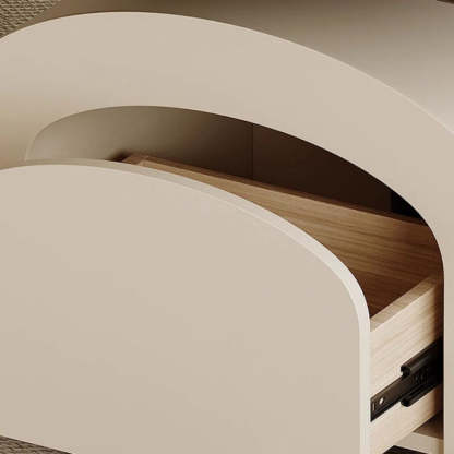 Nordic Rock Slab Wood 1-Drawer Lift-Top Coffee Table