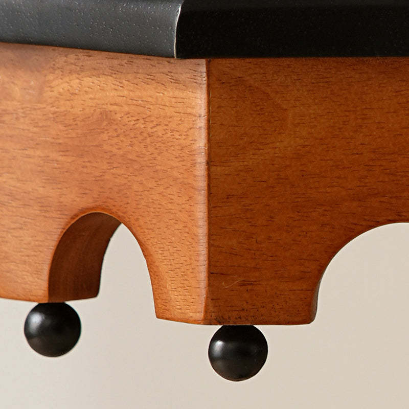 French Wood Iron Octagonal Cross-Base Side Table