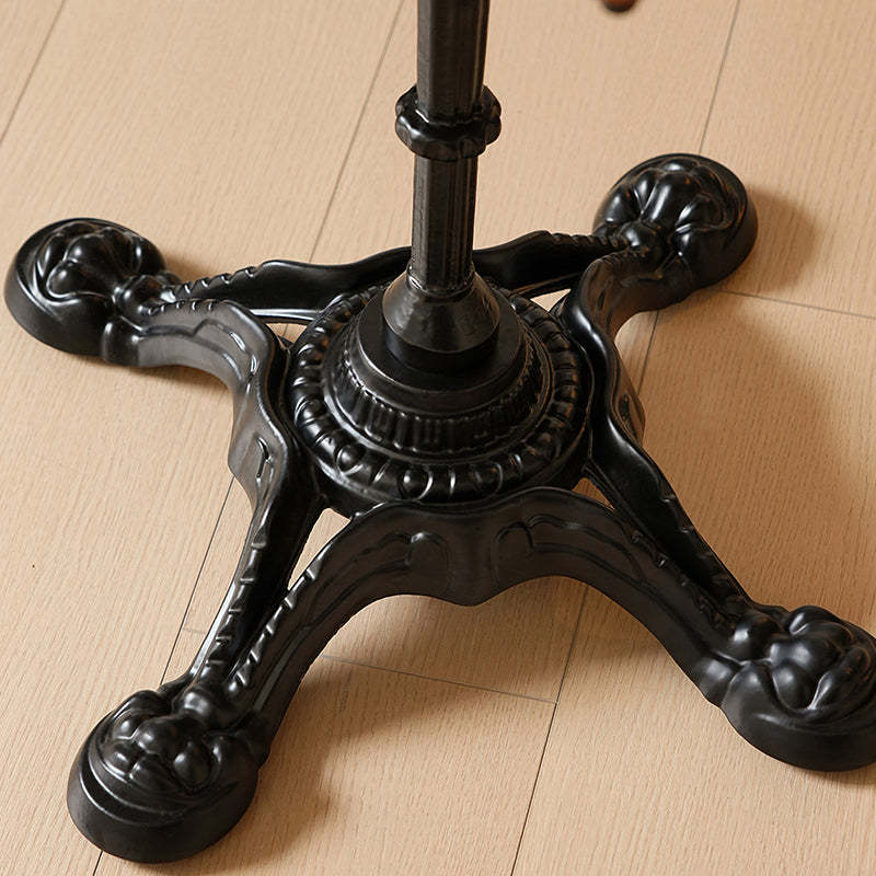 French Wood Iron Octagonal Cross-Base Side Table