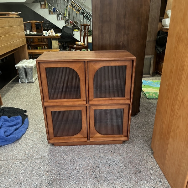 Vintage Wood 4-Cabinet Storage