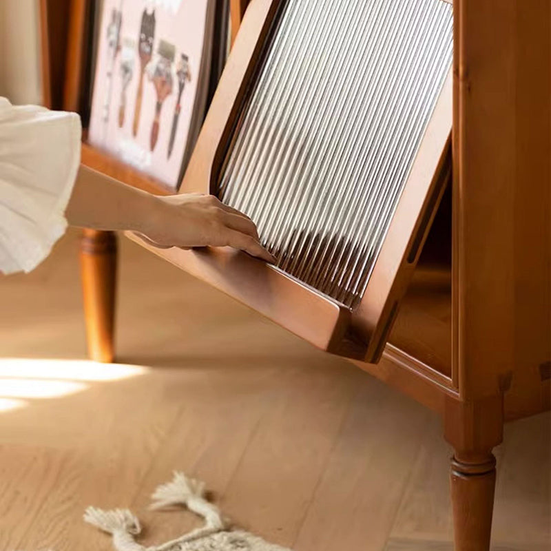 Vintage Wood 4-Cabinet Storage
