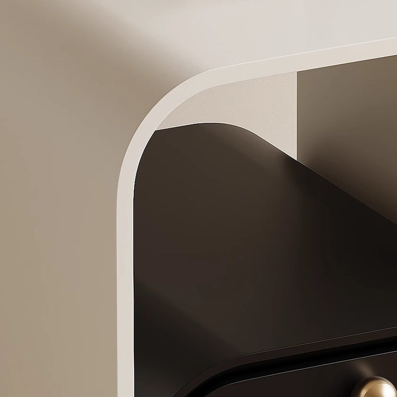 Minimalist Plank Wood Nightstand 1-Drawer