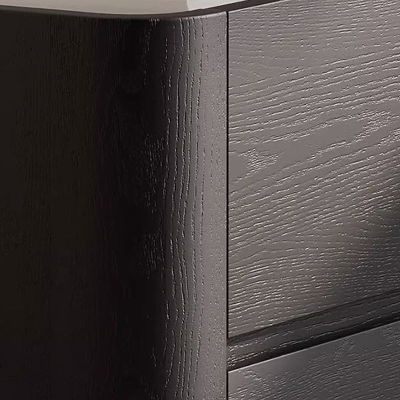 Nordic Wood Nightstand 2-Drawer