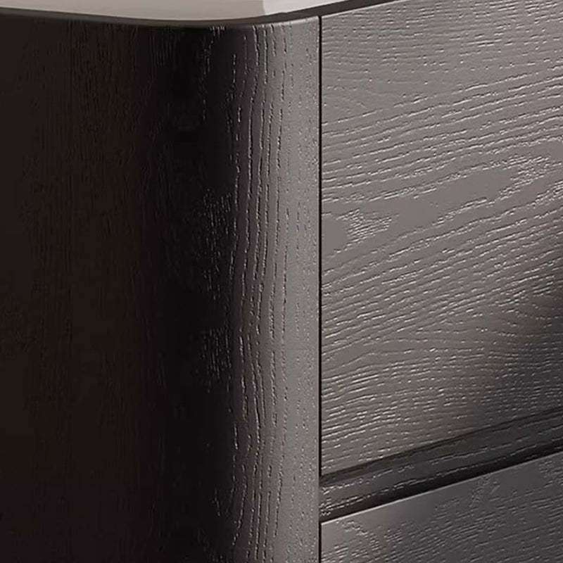 Nordic Wood Nightstand 2-Drawer
