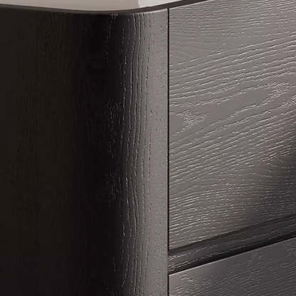 Nordic Wood Nightstand 2-Drawer