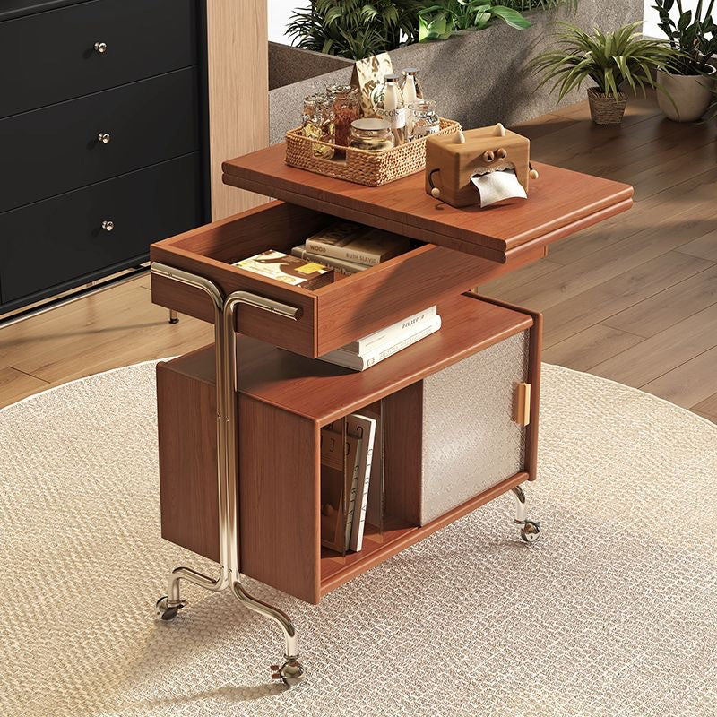 Nordic Wood 3-Tier Storage — Walnut Color