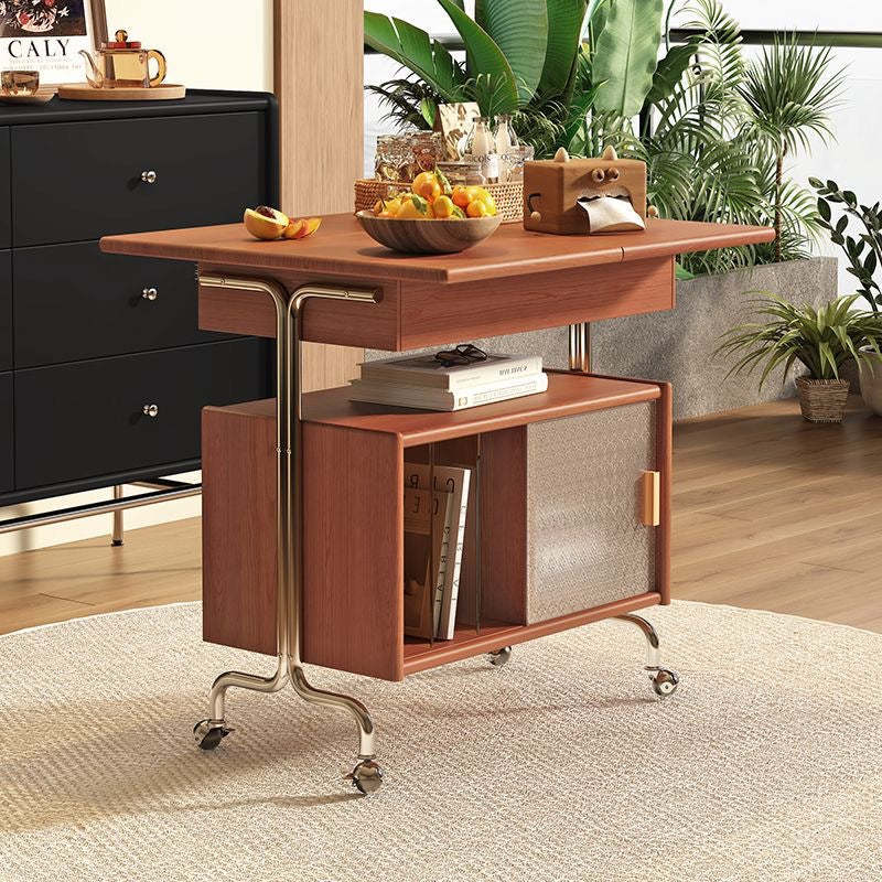 Lighom nordic storage home wood steel glass coffee tables