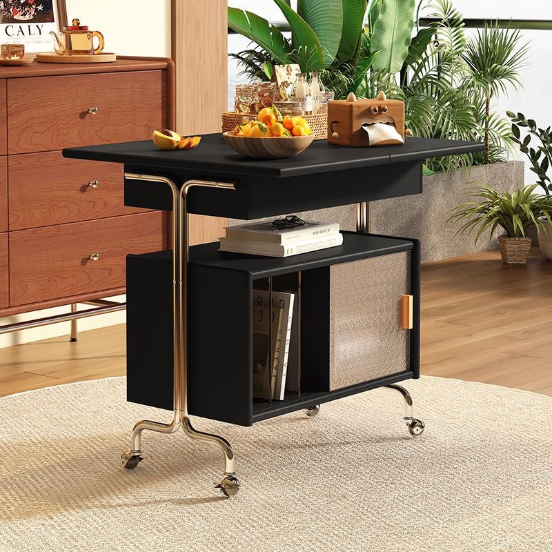 Nordic Wood 3-Tier Storage — Black