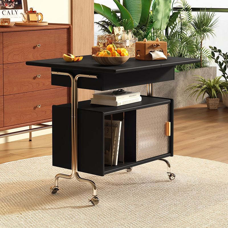 Nordic Wood 3-Tier Storage — Black
